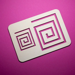 Hranatá spirála - grafomotorická šablona 