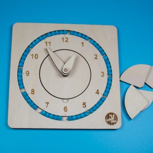 Montessori hodiny s perlovým materiálem