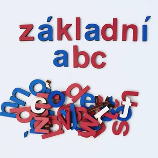 Malá tiskací písmena - základní sada barevná