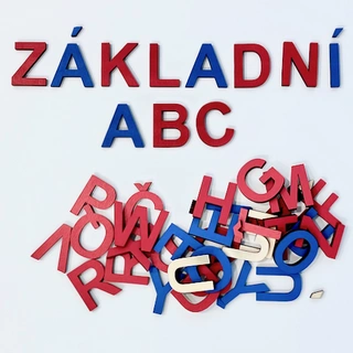 Velká tiskací písmena - základní sada barevná