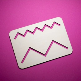 Klikatá čára - grafomotorická šablona