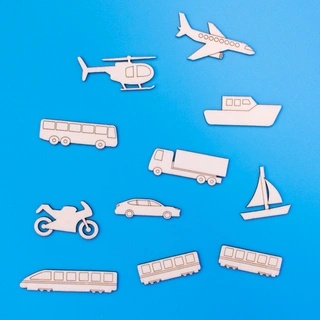 Dopravní prostředky - sada 11 ks