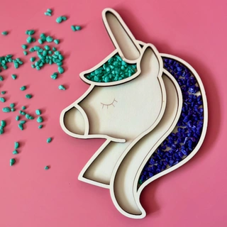 Jednorožec - tác pro smyslové hraní