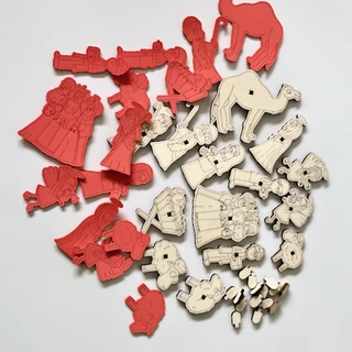 Betlém - sada pro výrobu pěnových razítek 14 ks