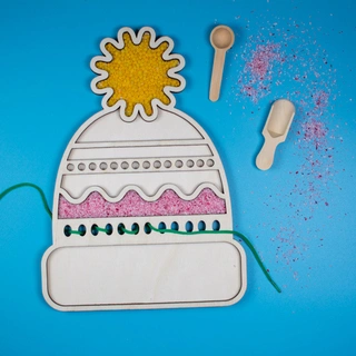 Čepice - tác pro smyslové hraní