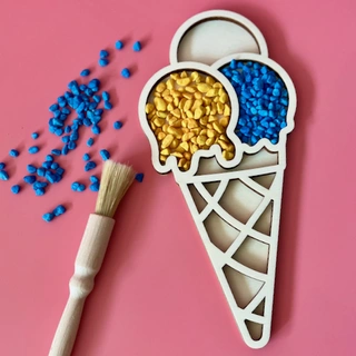 Zmrzlina - tác pro smyslové hraní