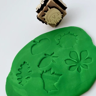 Podzim - obtiskávací kostka