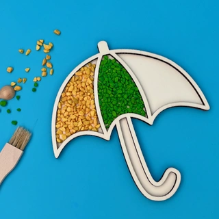 Deštník - tác pro smyslové hraní