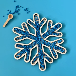 Vločka - tác pro smyslové hraní