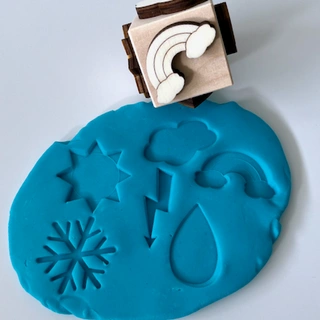 Počasí - obtiskávací kostka