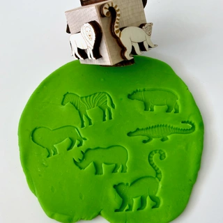 Afrika - obtiskávací kostka