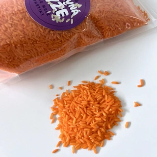 Barevná rýže - oranžová 500g 