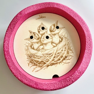 Vkládací deska do balančního kamene - Ptáčata