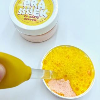 Šumivý práššššek - žlutá