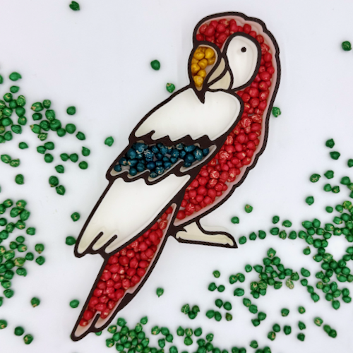 Papoušek - tác pro mokré smyslové hraní