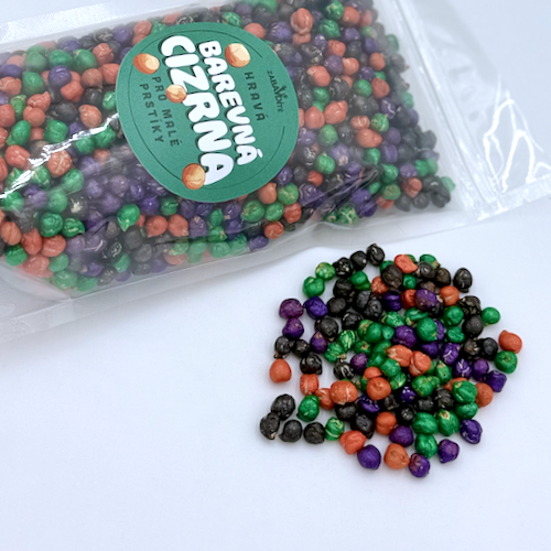 Barevná cizrna metalická - halloweenský mix 500g