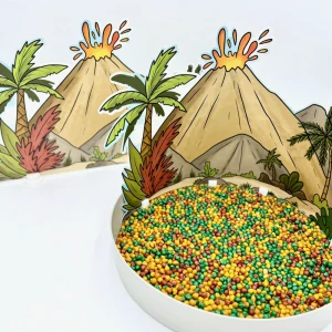 Tématické pozadí PVC - Sopka