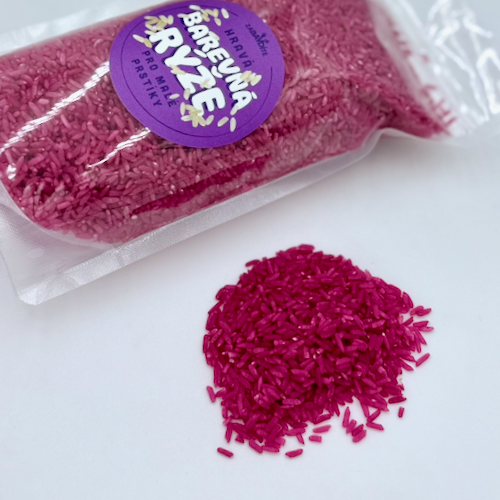 Barevná rýže - růžová 500g