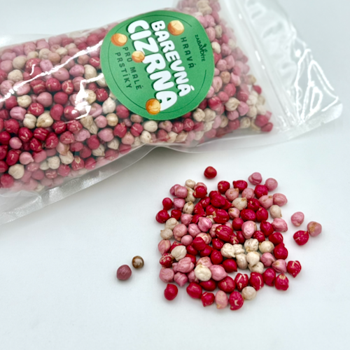 Barevná cizrna metalická - valentýnský mix 500g