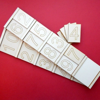 Seguinovy tabulky 10 - 90 - tiskací číslice