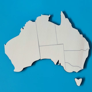 Slepé puzzle Austrálie 