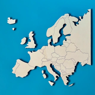 Slepé puzzle Evropa