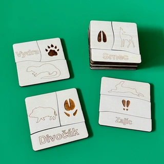 Stopy zvířat - puzzle