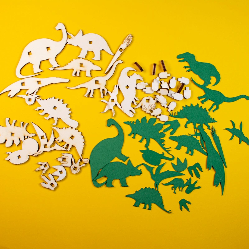 Sada pro výrobu pěnových razítek - DINOSAUŘI A JEJICH STOPY