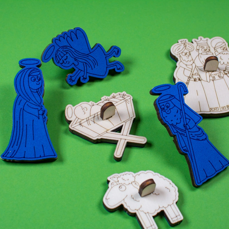 Betlém - pěnová razítka - základní sada 6 ks 