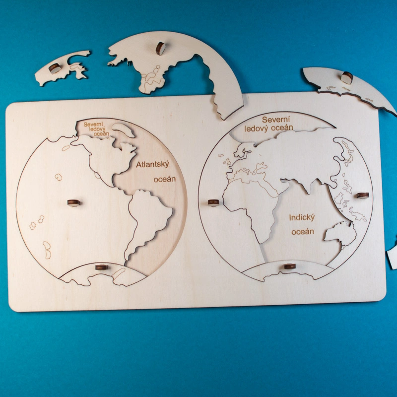 Oceány - vkládačka