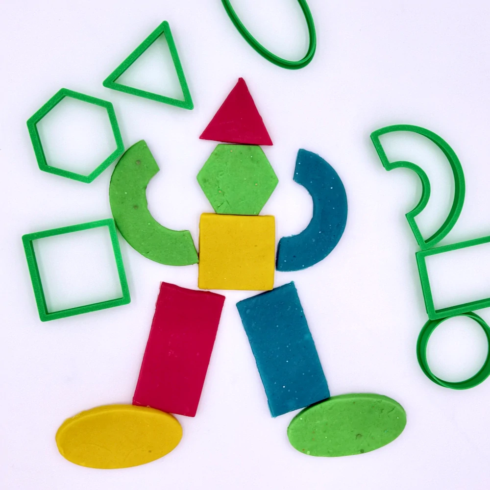 Geometrické tvary - vykrajovátka - sada 7 ks