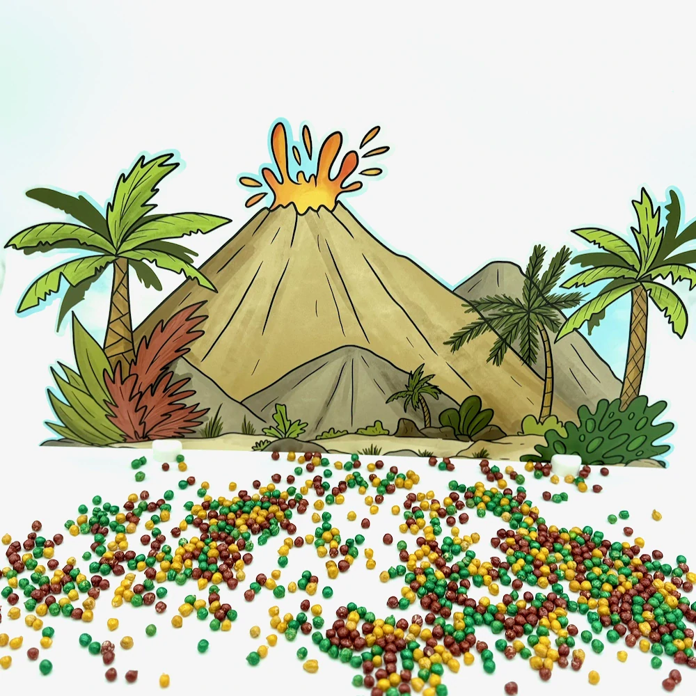 Tématické pozadí PVC - Sopka