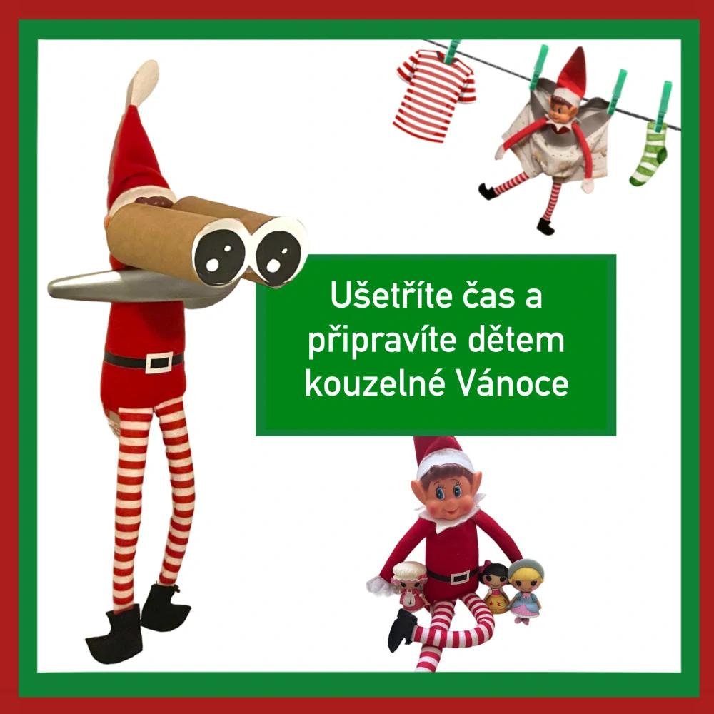 Vánoční skřítek - 24 lumpáren - digitální materiál