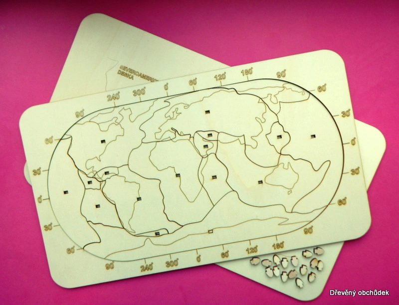 Litosférické desky - vkládačka