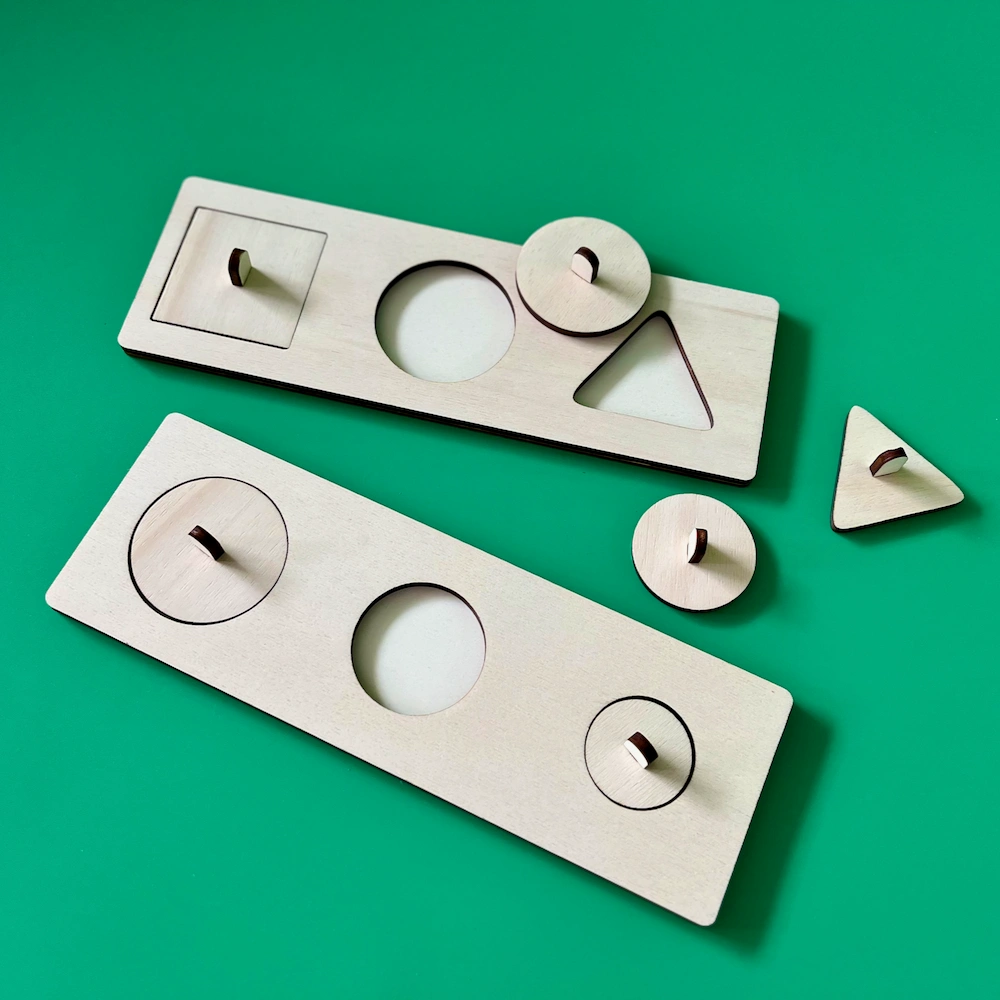 Geometrické tvary - vkládačky