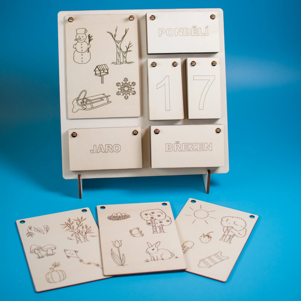 Montessori kalendář - velká písmena