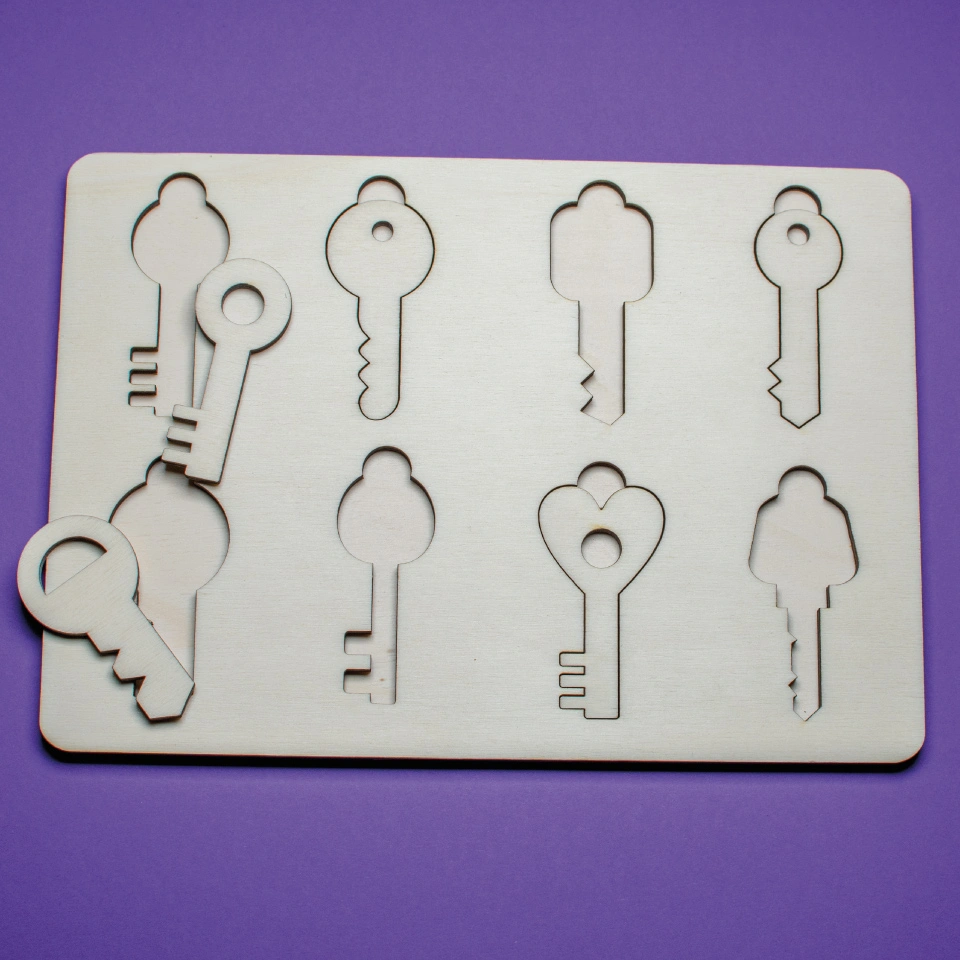 Klíče - vkládačka