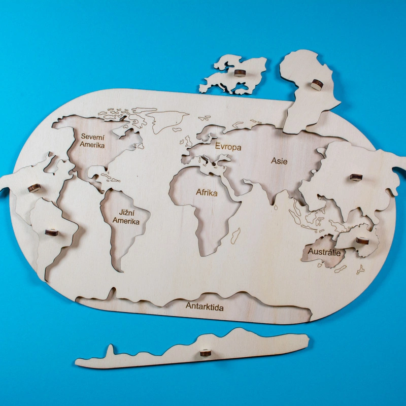 Kontinenty - vkládačka