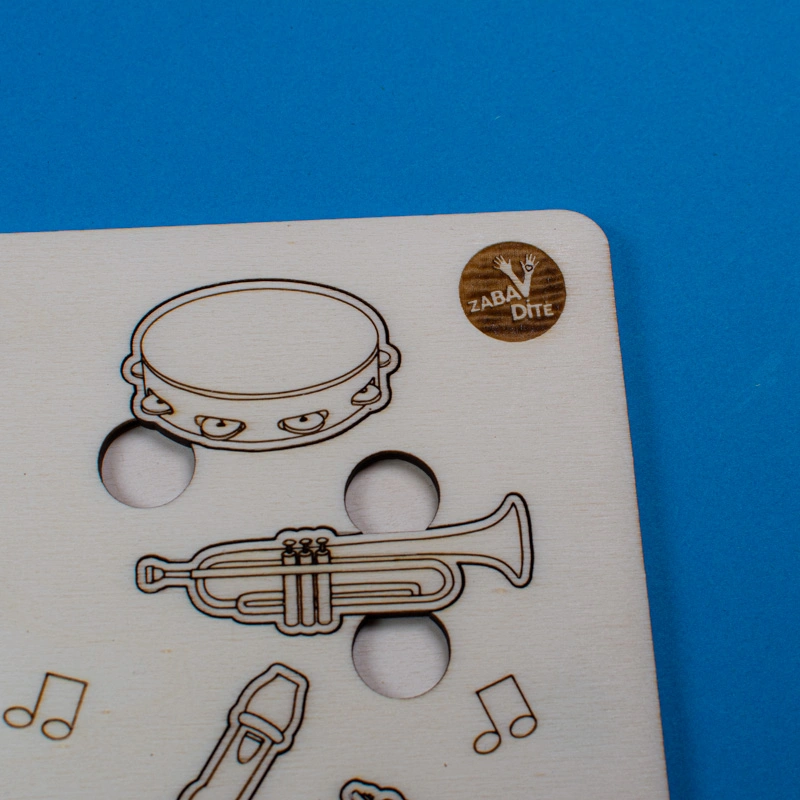 Hudební nástroje - vkládačka