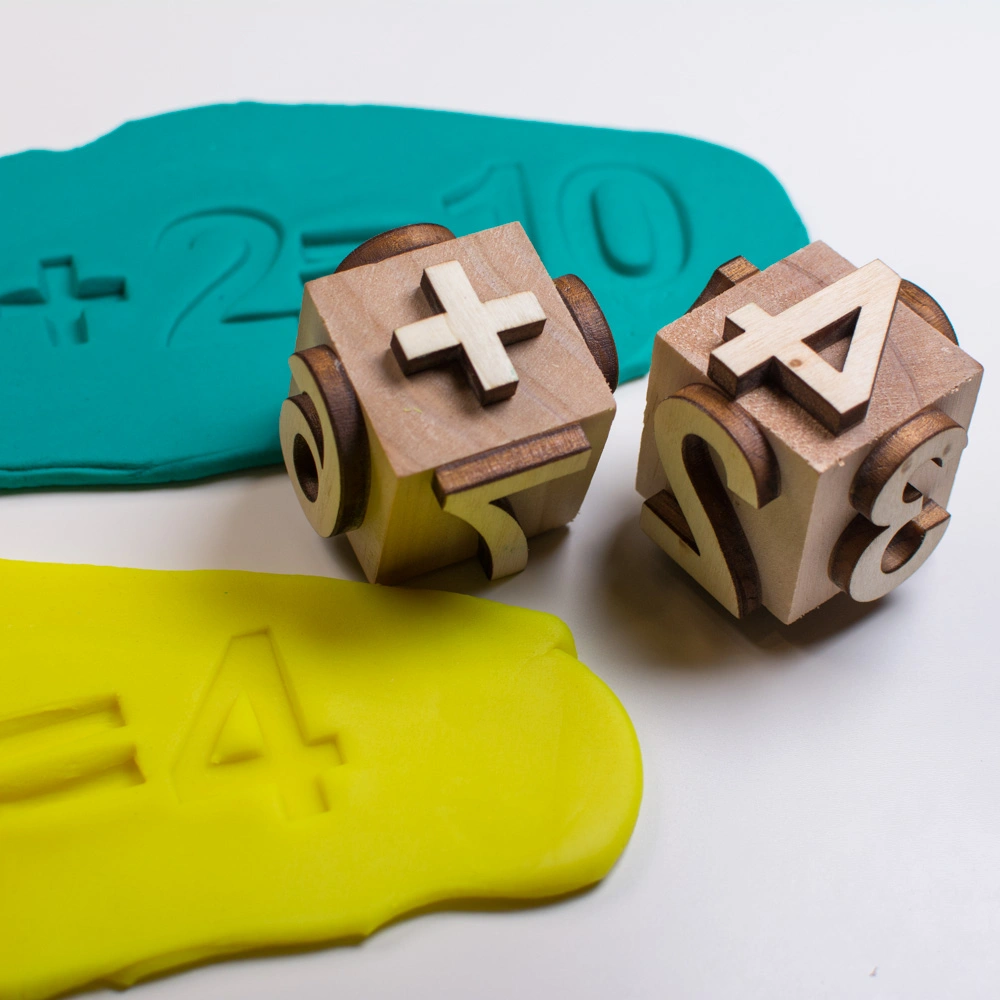 Číslice - obtiskávací kostky