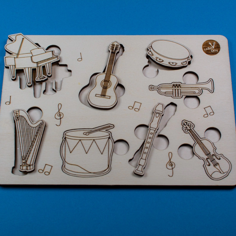 Hudební nástroje - vkládačka