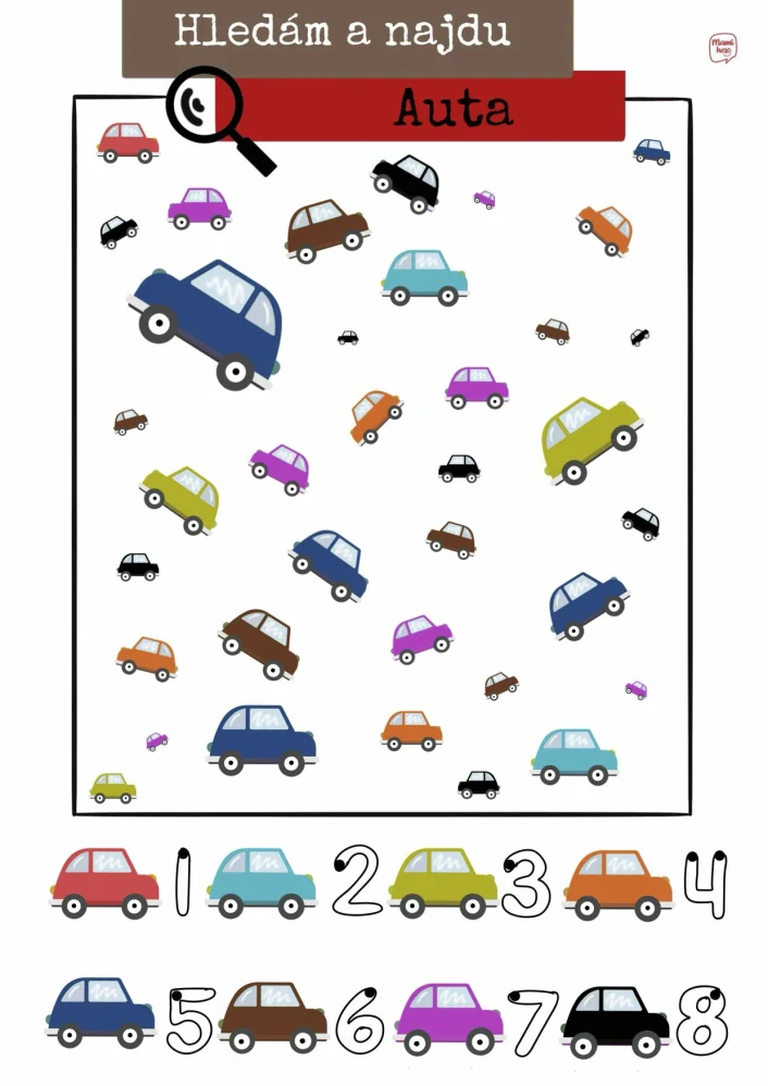Autová abeceda - digitální materiál