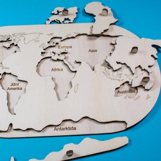 Kontinenty - vkládačka