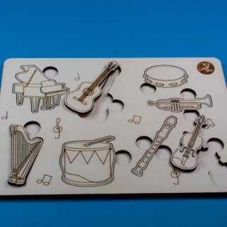 Hudební nástroje - vkládačka