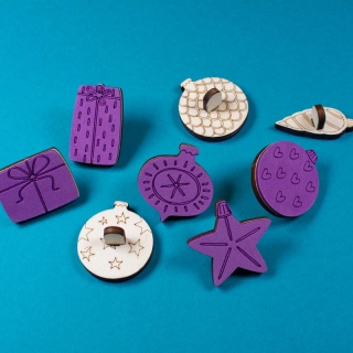 Ozdoby - pěnová razítka - sada 8 ks