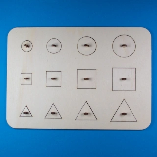 Geometrické tvary - vkládačka